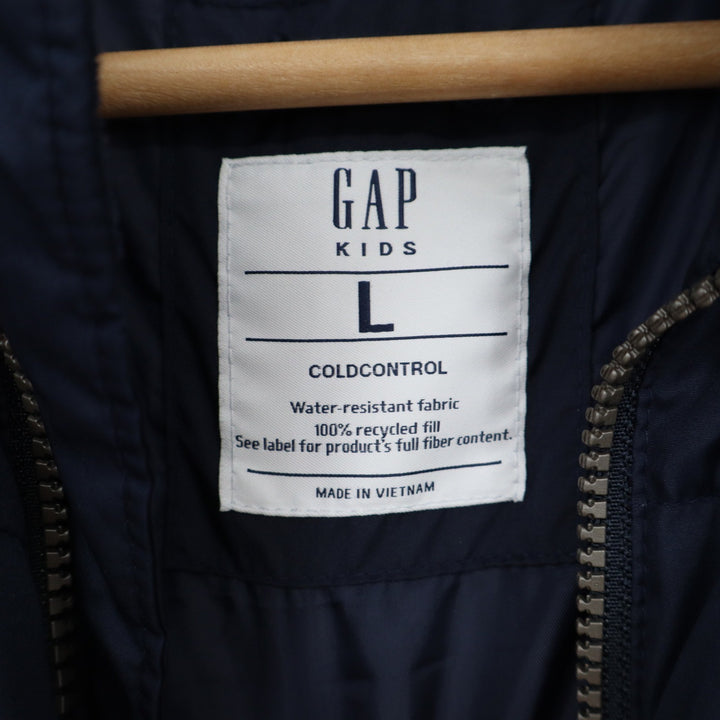 Gap Kids ColdControl Puffer Vest Navy Blue Full Zip Water Resistant Boys Large