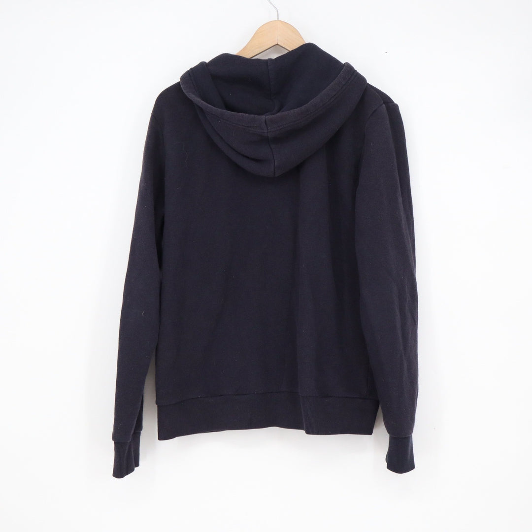 H&M Divided Mens Navy Blue Full Zip Hoodie Basic Fleece Sweatshirt Size M