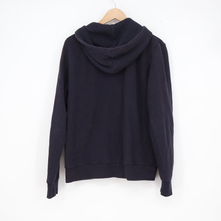 H&M Divided Mens Navy Blue Full Zip Hoodie Basic Fleece Sweatshirt Size M