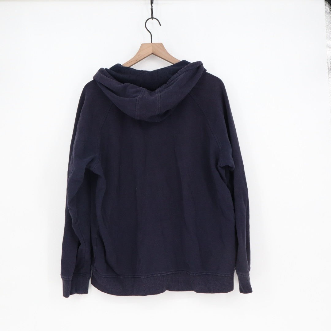Fila Hoodie Mens Large Midnight Navy Cotton Full Zip Long Sleeve Outdoor Wear