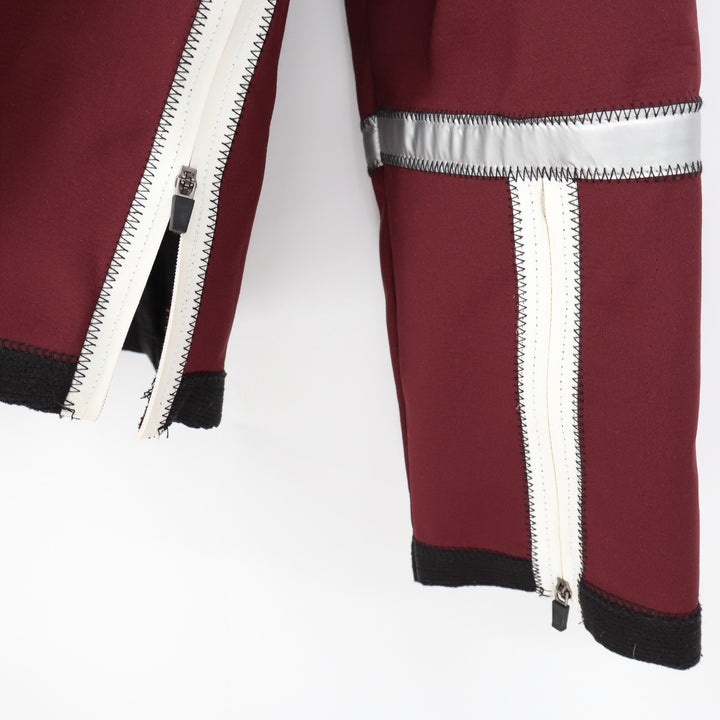 Reflective Rain Jackets Womens M Maroon Half Zip Hooded