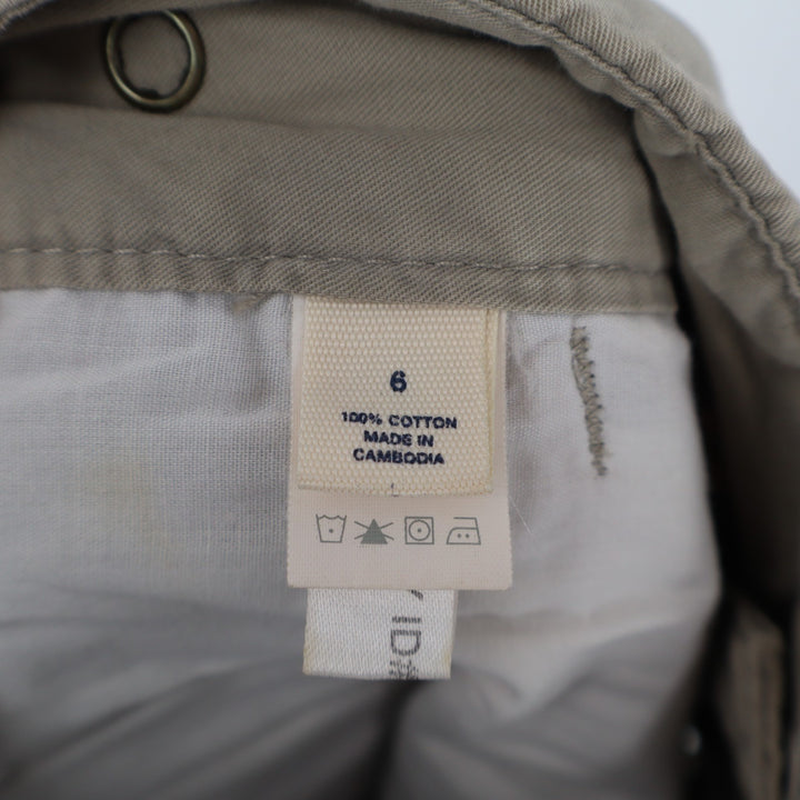 Express Utility Pants Womens 6 Beige Cotton Multiple Cargo Pockets Straight Leg