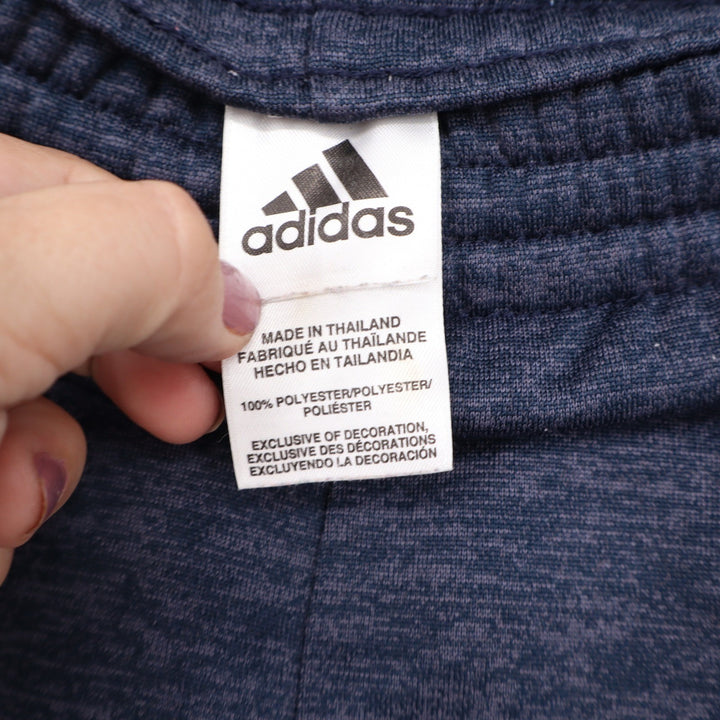 Adidas Boys Navy Blue Heathered 3-Stripe Jogger Pants Size L 14/16 NFF