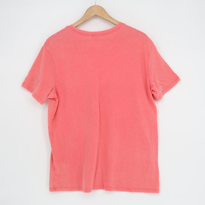 Time And Tru T-Shirt Girls M(8-10) Rose Pink Rolling Stones Graphic Short Sleeve