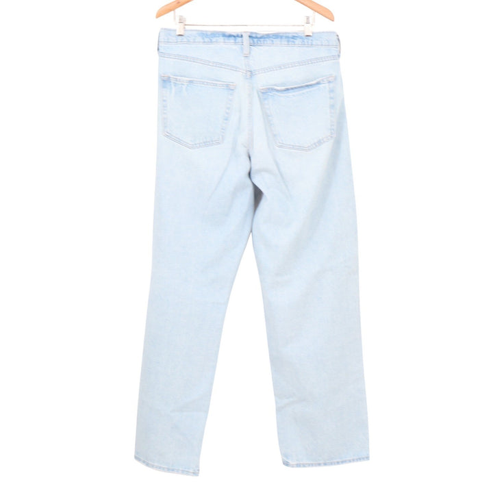 Universal Thread Womens Light Wash Distressed Straight Leg Jeans Size 12R Blue