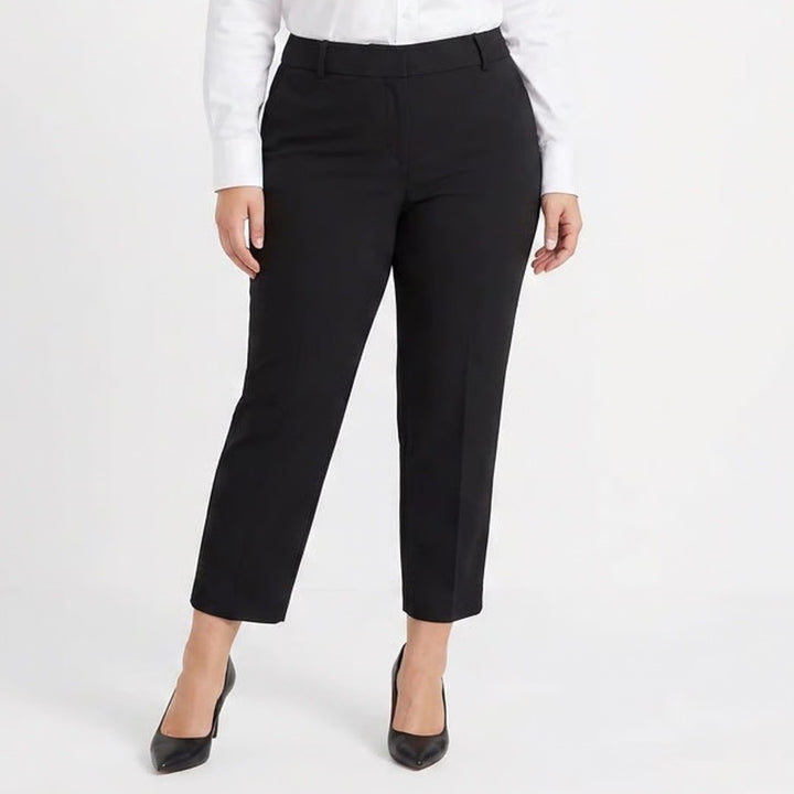 J.Crew Womens Black Stretch Dress Pants Trousers Size 18 Plus