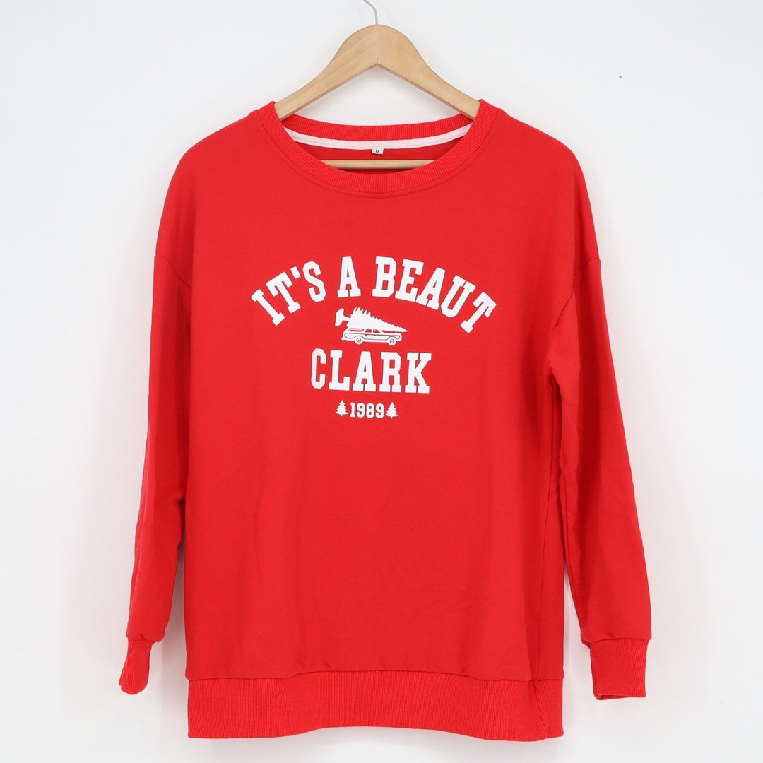 National Lampoons Christmas Vacation Its A Beaut Clark Red Sweatshirt Size M