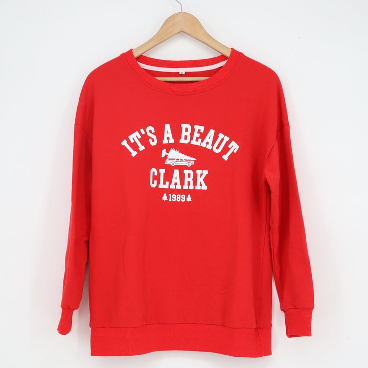 National Lampoons Christmas Vacation Its A Beaut Clark Red Sweatshirt Size M