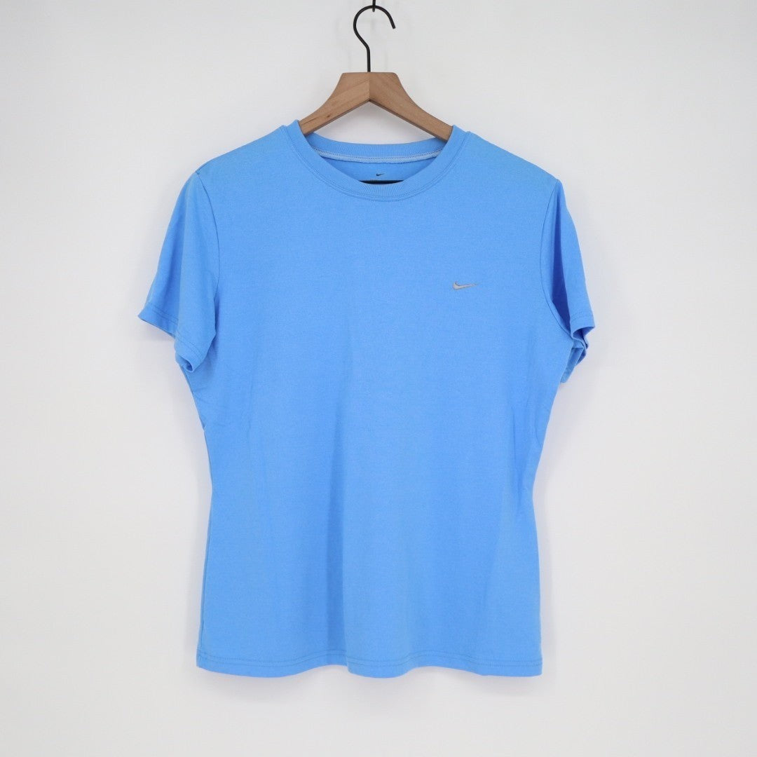 Nike Dri-Fit T Shirt Womens XL (16-18) Blue Crew Neck Short Sleeve Pullover