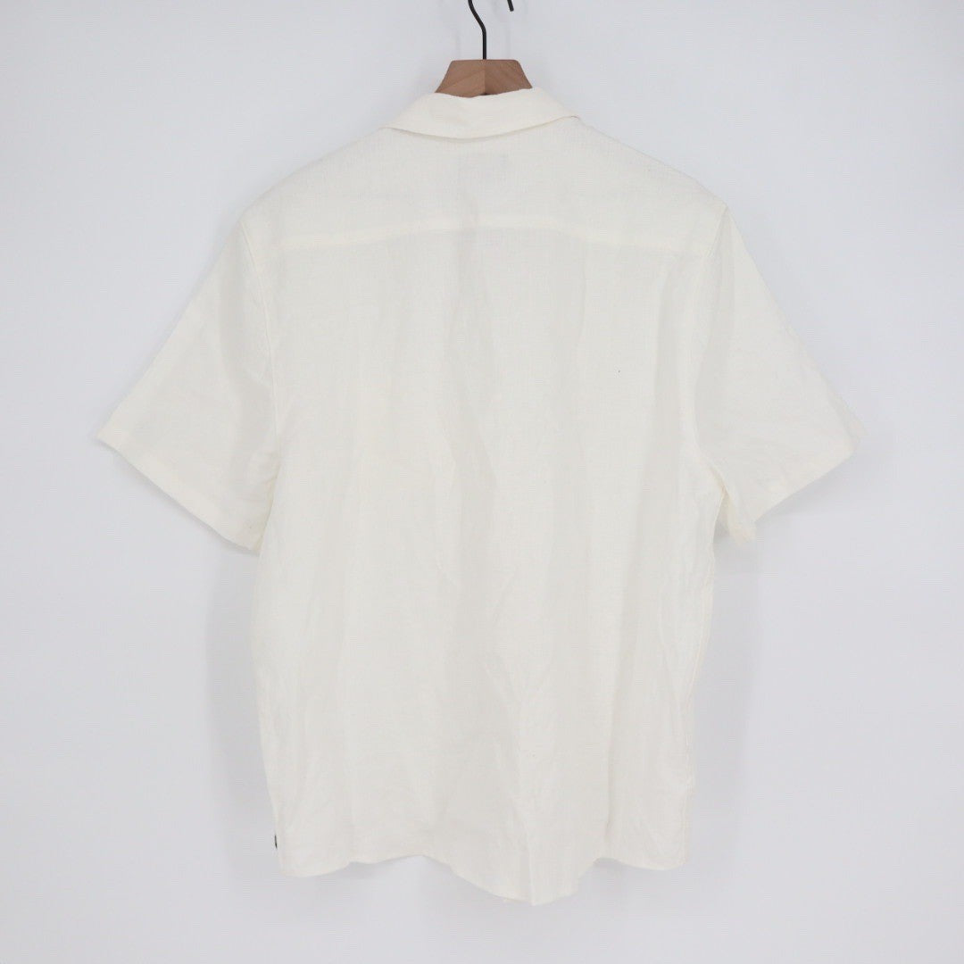 American Giant Men's Resort Shirt Linen Size L Made In USA