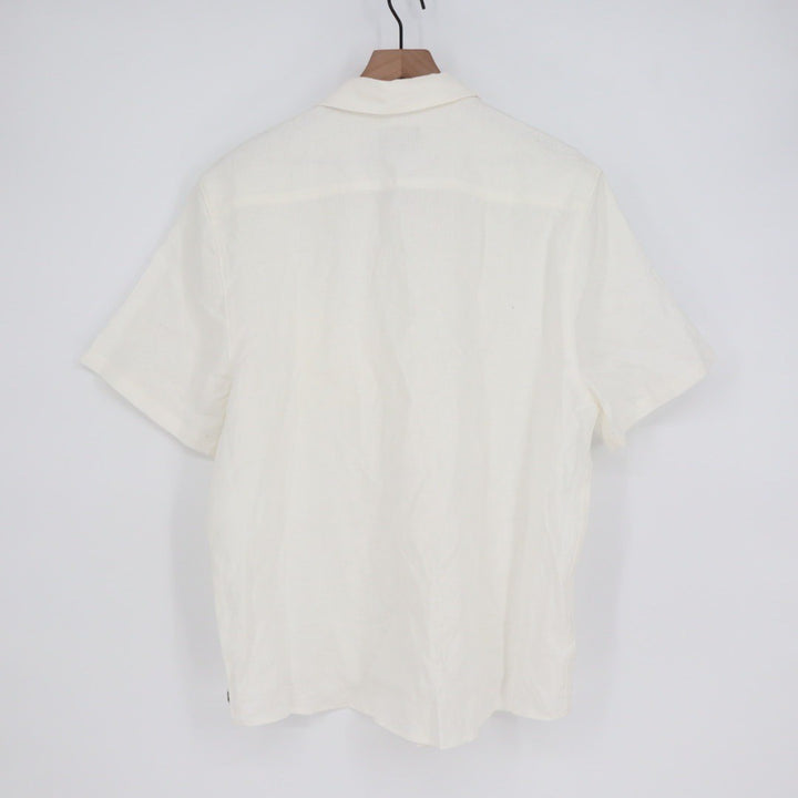 American Giant Men's Resort Shirt Linen Size L Made In USA