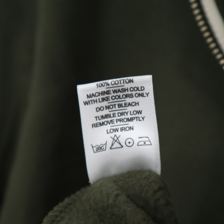 American Giant Midweight Sweatshirt Womens S Olive Fleece Half Zip Raglan Sleeve
