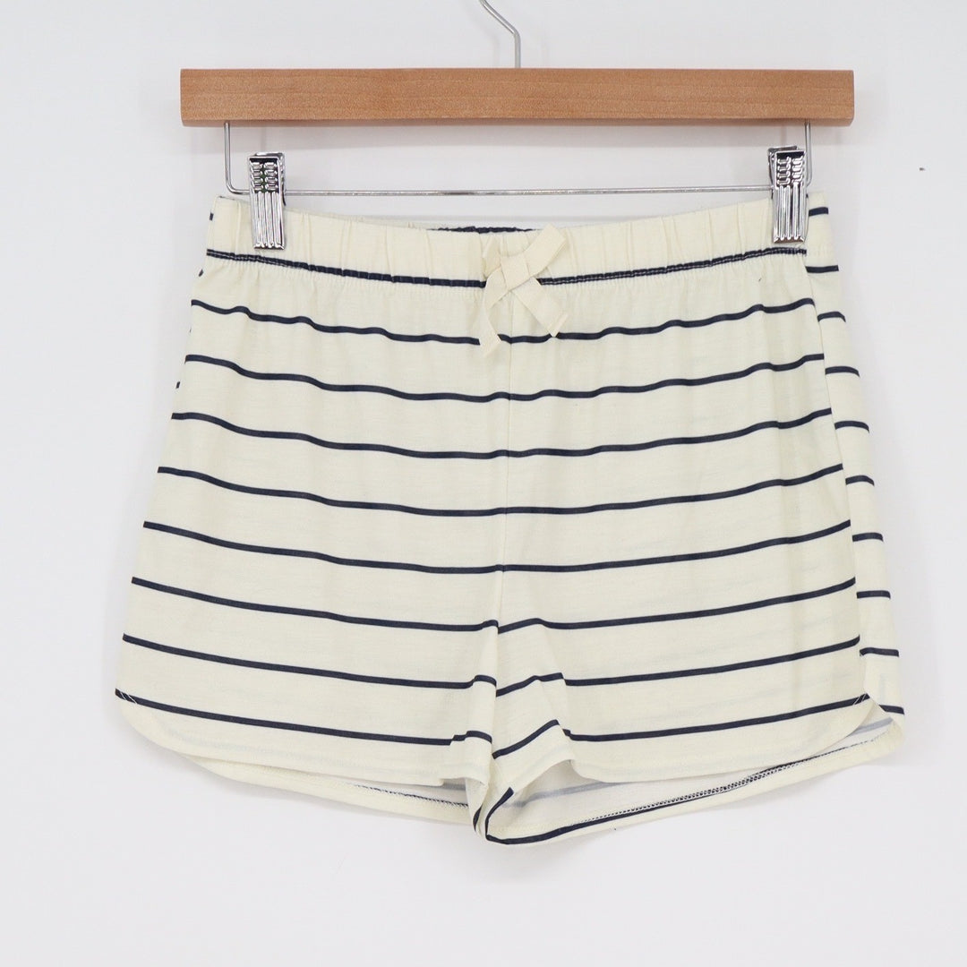 Old Navy Girls XL 14-16 Pajama Shorts Blue Cream Striped Sleepwear