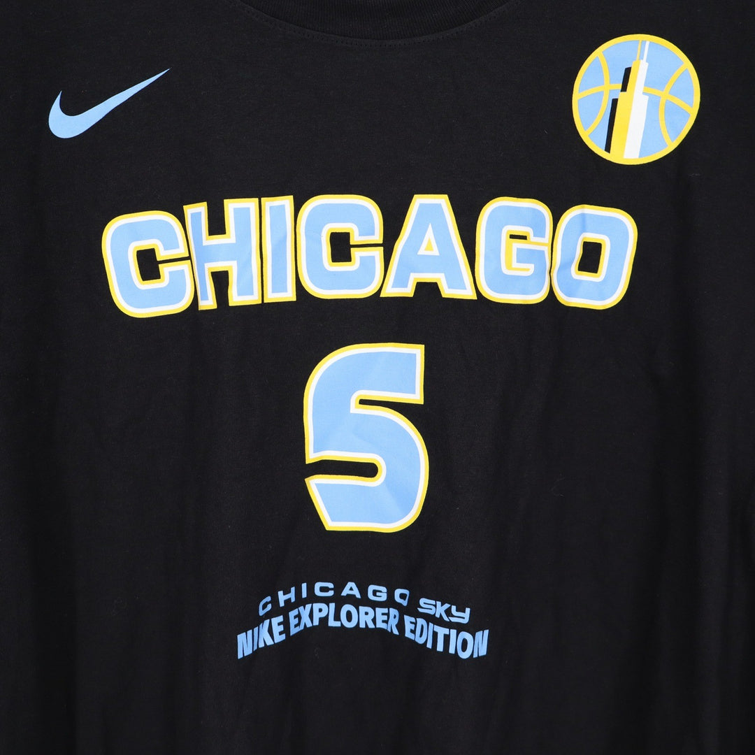 Nike Chicago Sky Angel Reese 5 Explorer Edition Black T-Shirt Mens XL