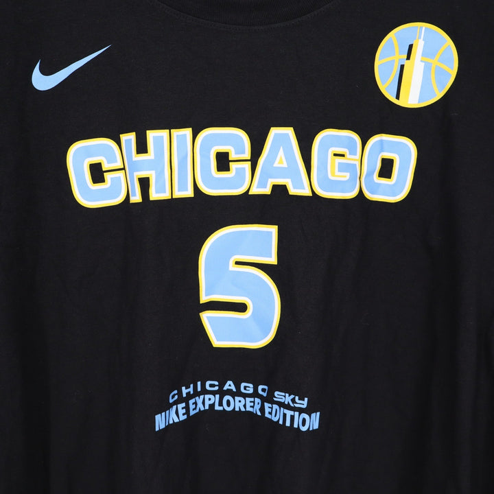 Nike Chicago Sky Angel Reese 5 Explorer Edition Black T-Shirt Mens XL