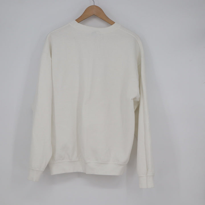 Gildan Philadelphia Phillies Wavy Graphic Crewneck Sweatshirt White Large