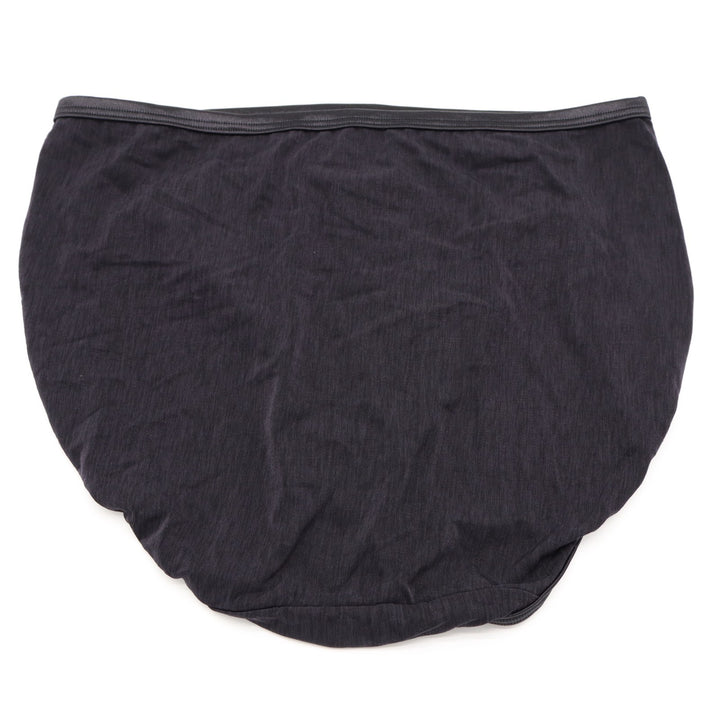 Vanity Fair Illumination Hi Cut Brief Panty Womens 8/XL Black Full Back Coverage