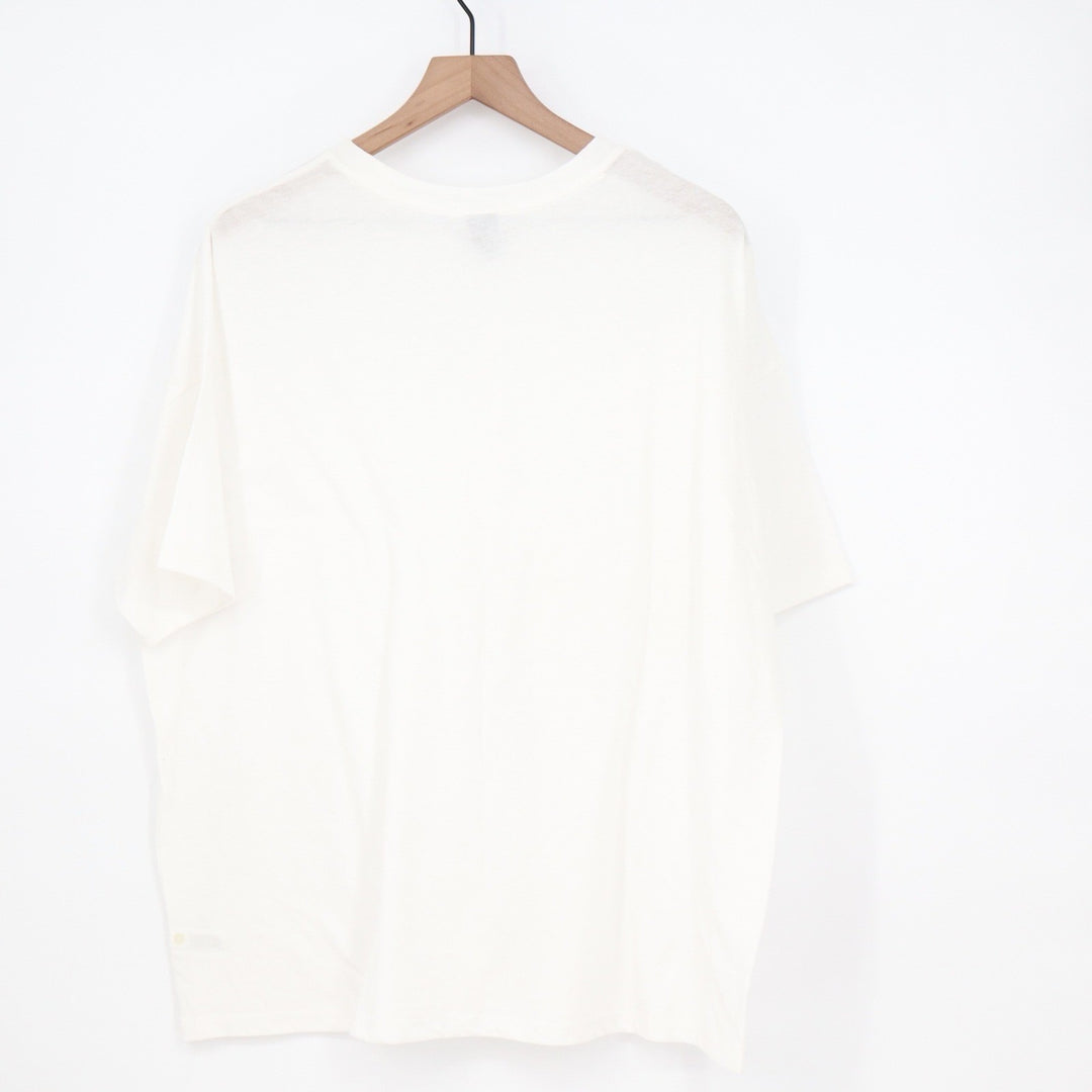 Wild Fable Cream Short Sleeve Boxy Crew Neck T-Shirt Large