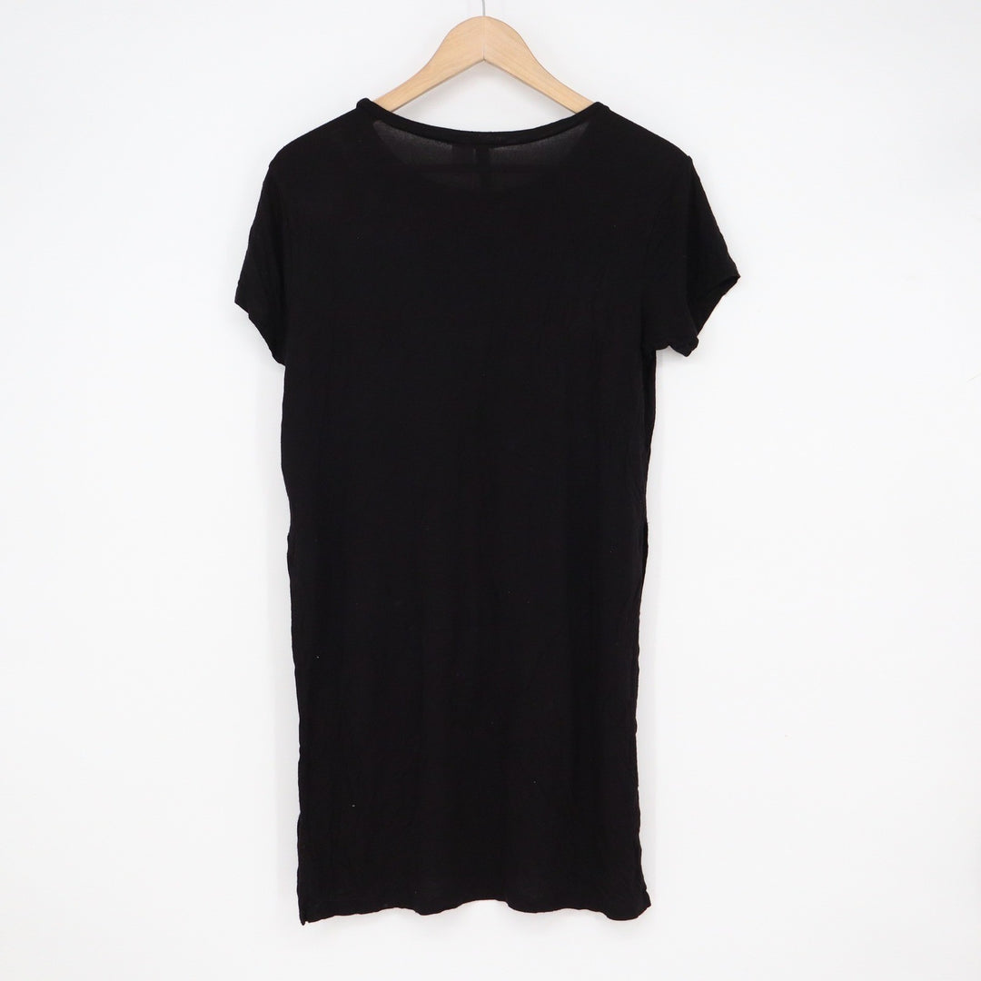 H&M Divided Who Run This World Graphic T-Shirt Black XS