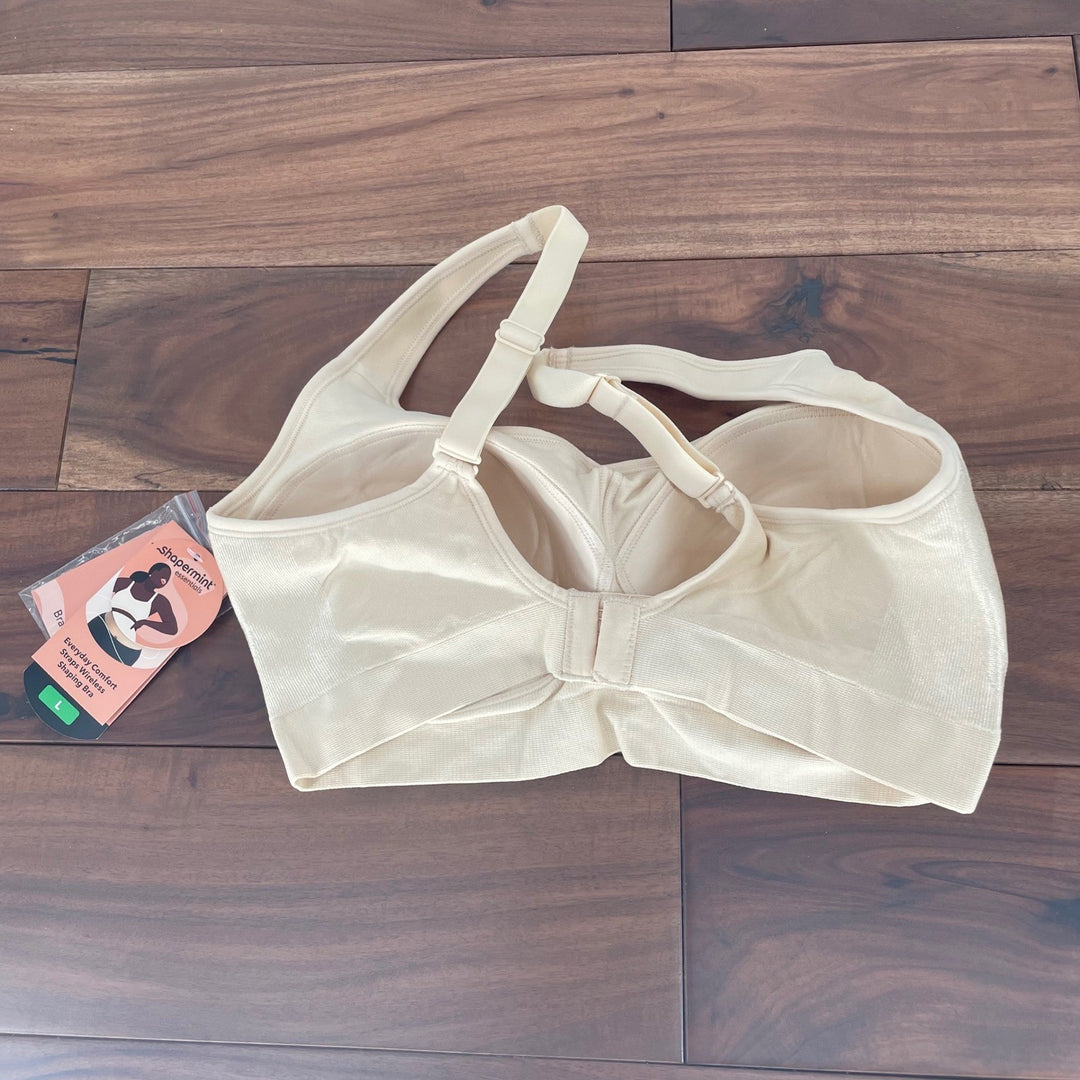 Shapermint Essentials Everyday Comfort Straps Wireless Shaping Bra Chai L