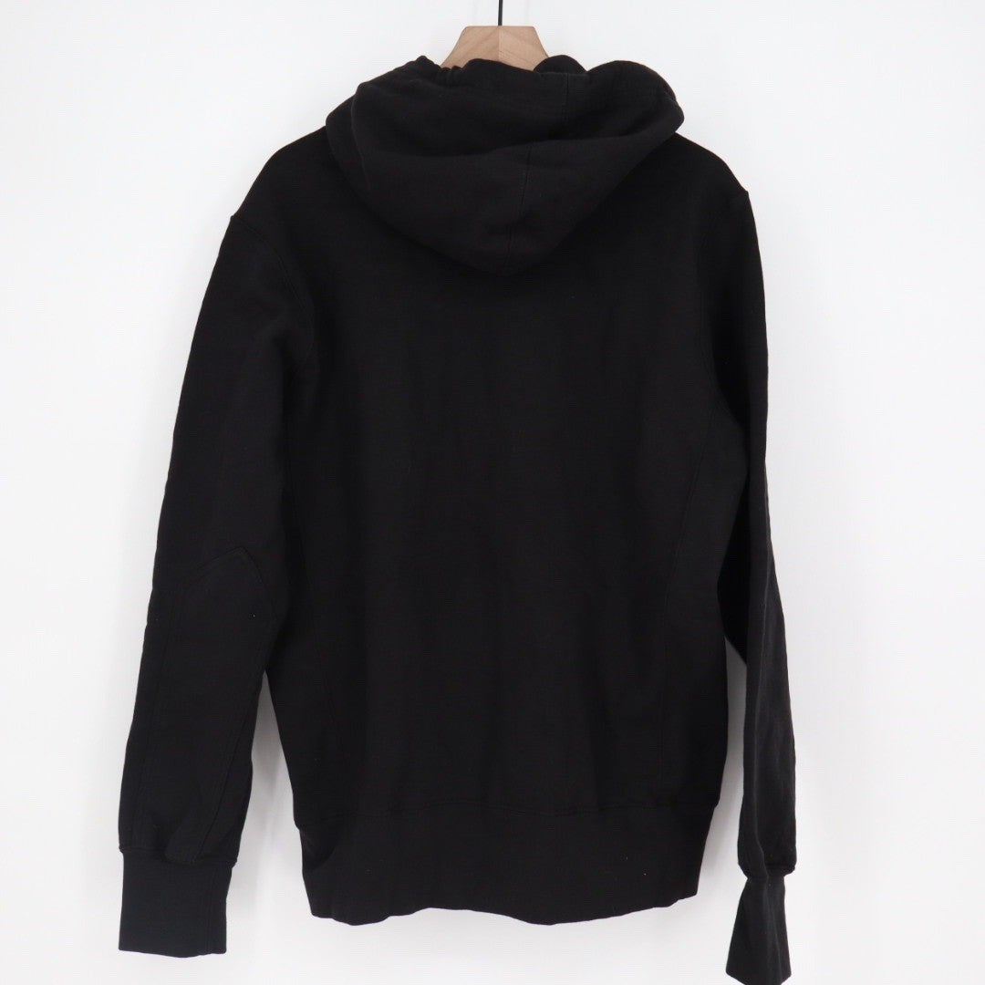 American Giant Mens Black Full Zip Hoodie Fleece Lined Hooded Sweatshirt Size L