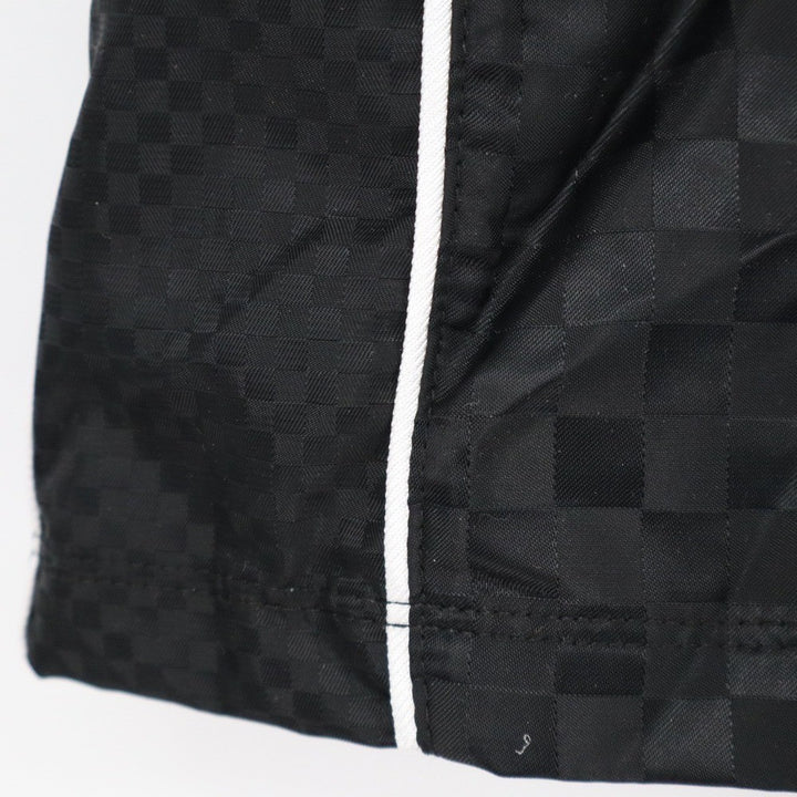 DSG Boys Woven Soccer Shorts Black Checkerboard Athletic Fit Size M 10-12