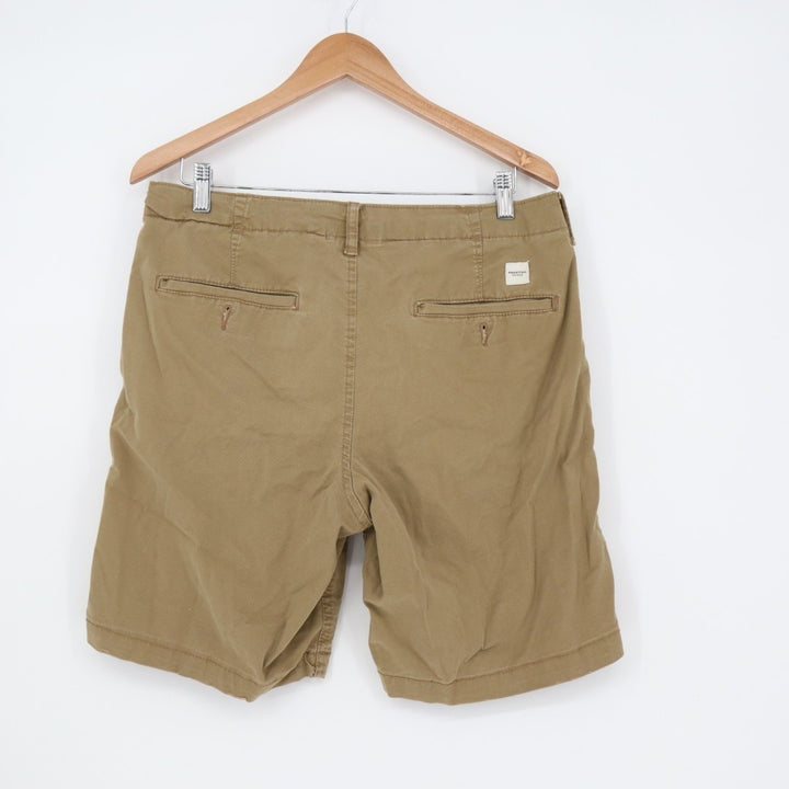 American Eagle Outfitters Chino Short Mens 34 Khaki Slash Pockets Outdoor Wear