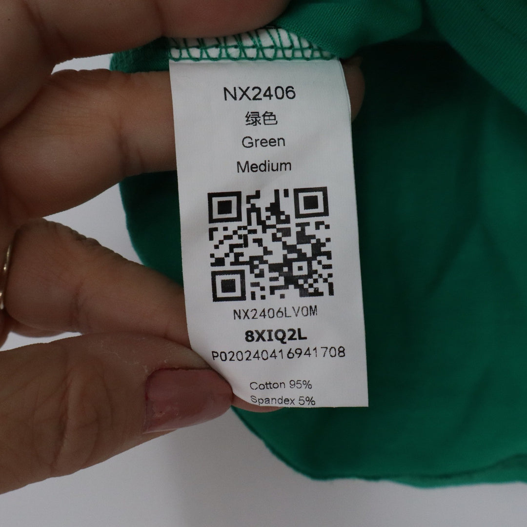 Green Yellow Ringer Tee 01 Graphic Short Sleeve Sporty Baby Tee Medium