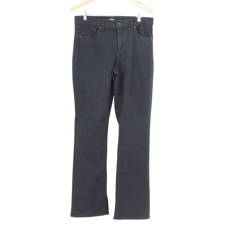 Express Skyscraper High Rise Flare Jeans Black Size 12R 12 Regular 6622