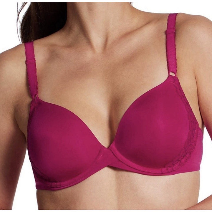 Maidenform One Fab Fit Everyday Modern Demi Underwire T Shirt Bra Women 38C Pink