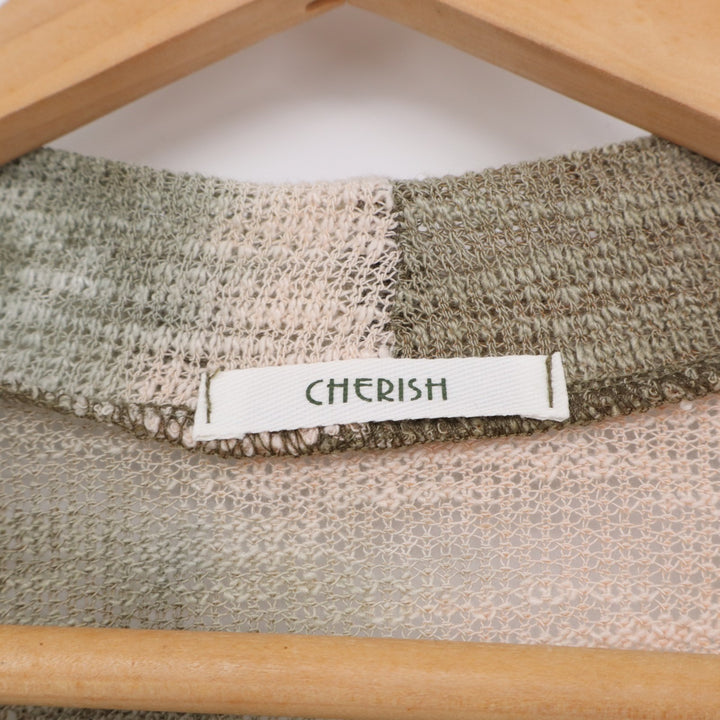Cherish Cardigan Sweater Womens Multicolor Tie Dye Knitted Open Front Pullover