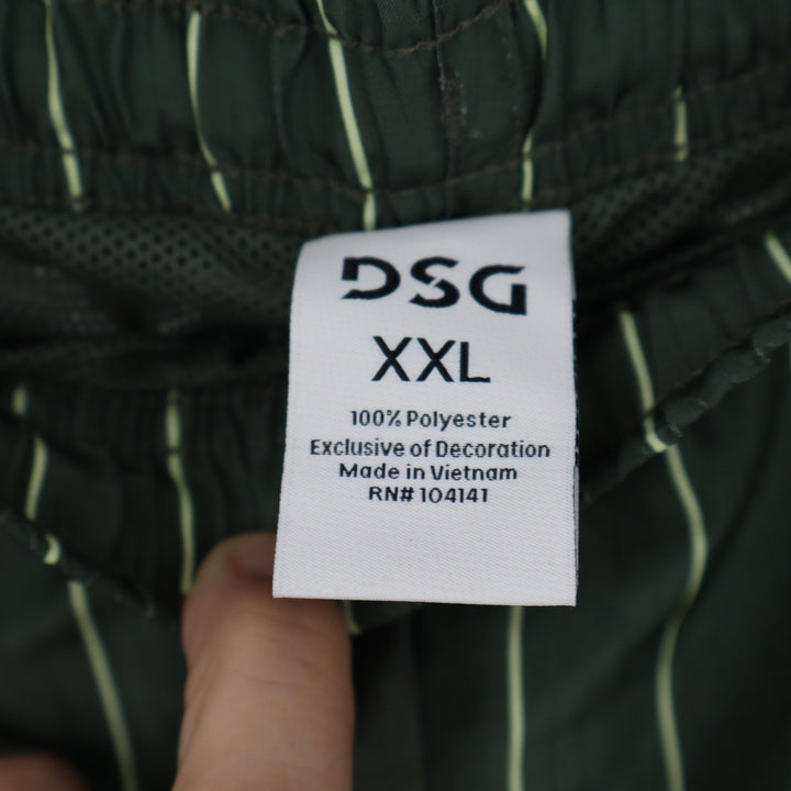 DSG Mens 6" Rec Short XXL Pinstripe Muted Olive Water Repellent NEW