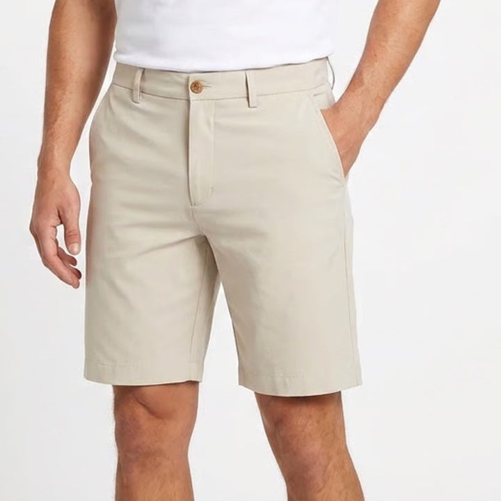 Walter Hagen Mens Perfect 11 Golf Shorts Light Khaki Stretch W30