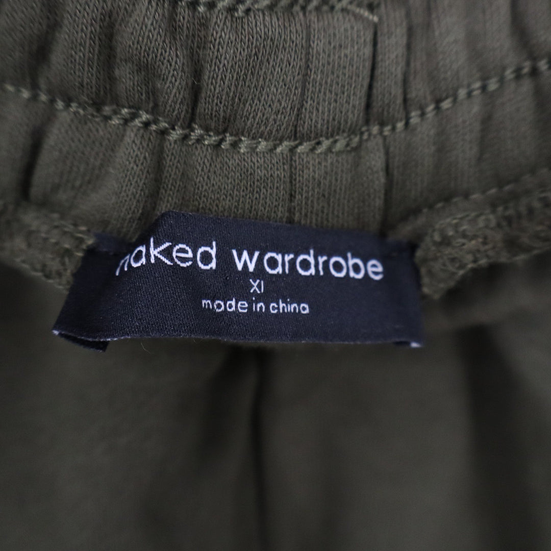 Naked Wardrobe Olive Green Fleece Jogger Sweatpants XL