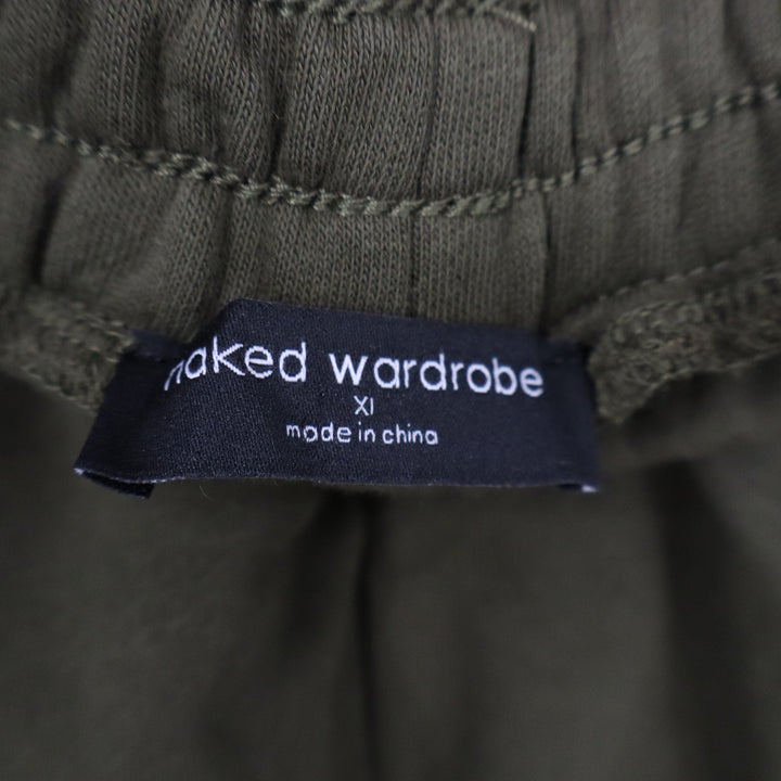 Naked Wardrobe Olive Green Fleece Jogger Sweatpants XL