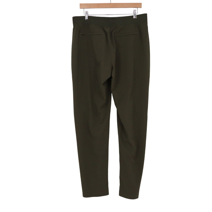 Athleta Headlands Hybrid Cargo II Pants 12 Tall Dark Olive Green Hiking Joggers