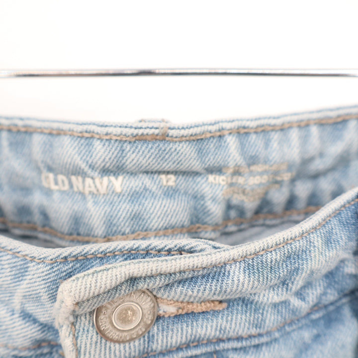 Old Navy Extra High-Rise Kicker Boot-Cut Jeans Light Wash Distressed Size 12