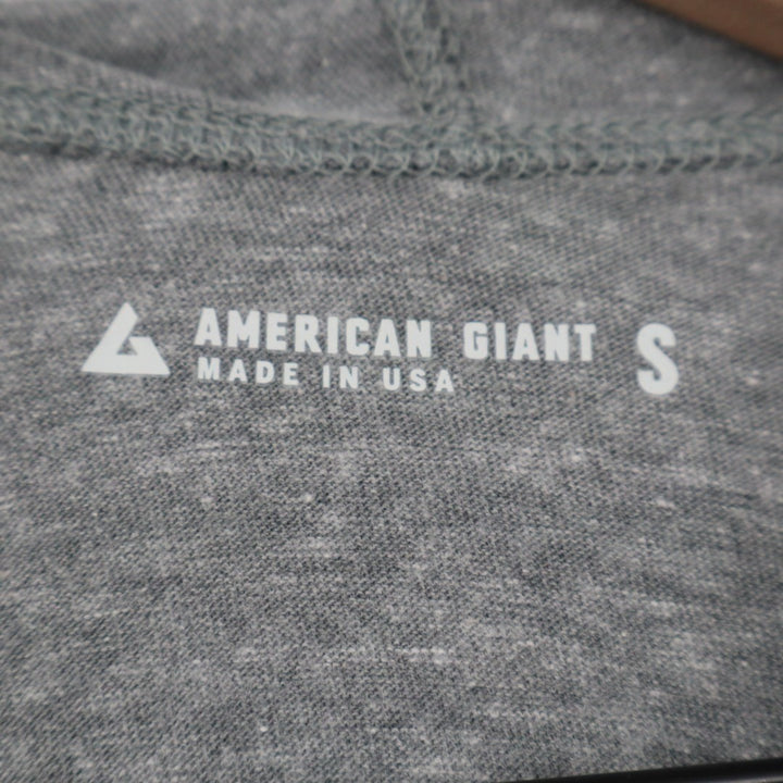 American Giant Lightweight Full Zip Hoodie Womens S Heather Gray Raglan Sleeve