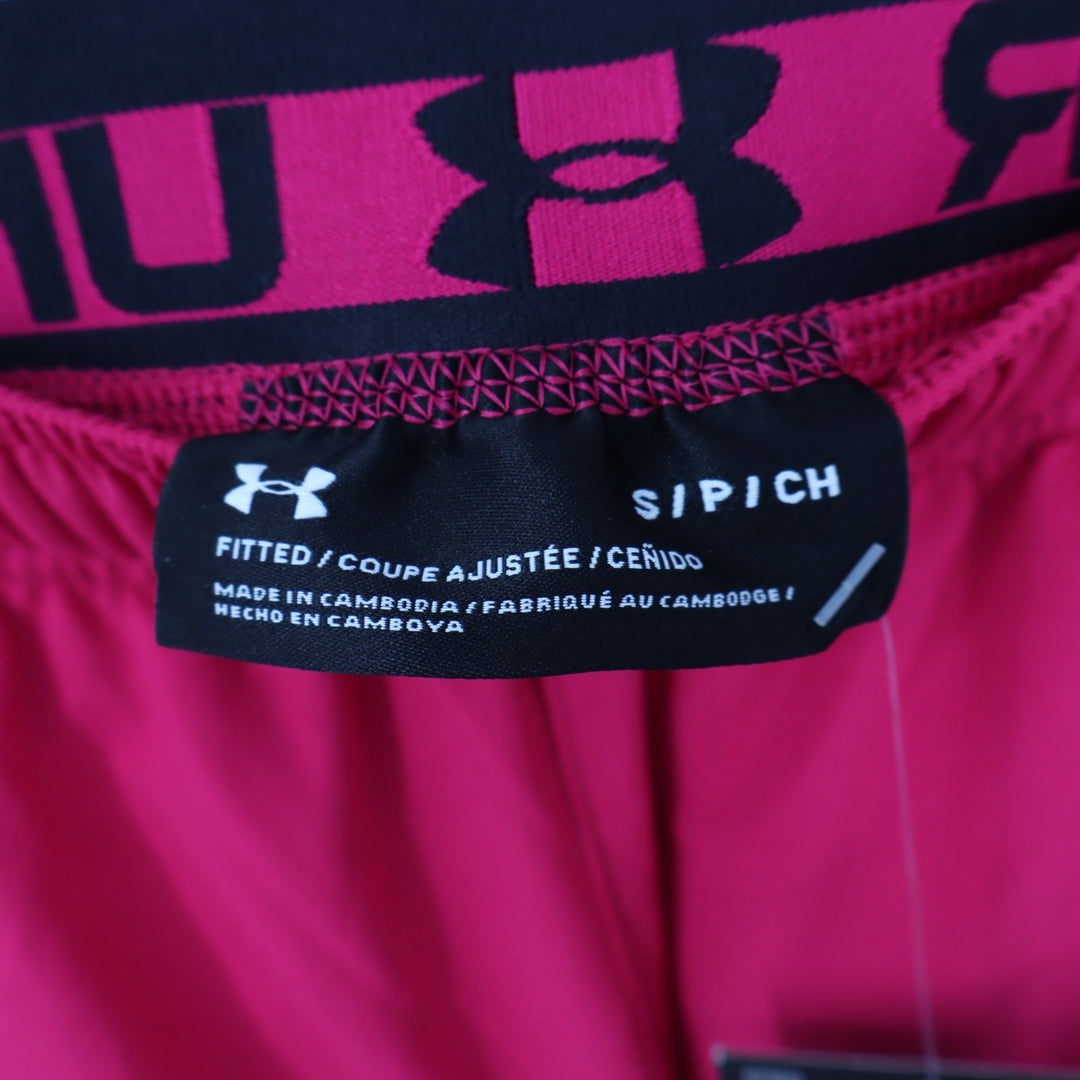Under Armour Mens Vanish Woven 6in Shorts Pink Black Size S NEW