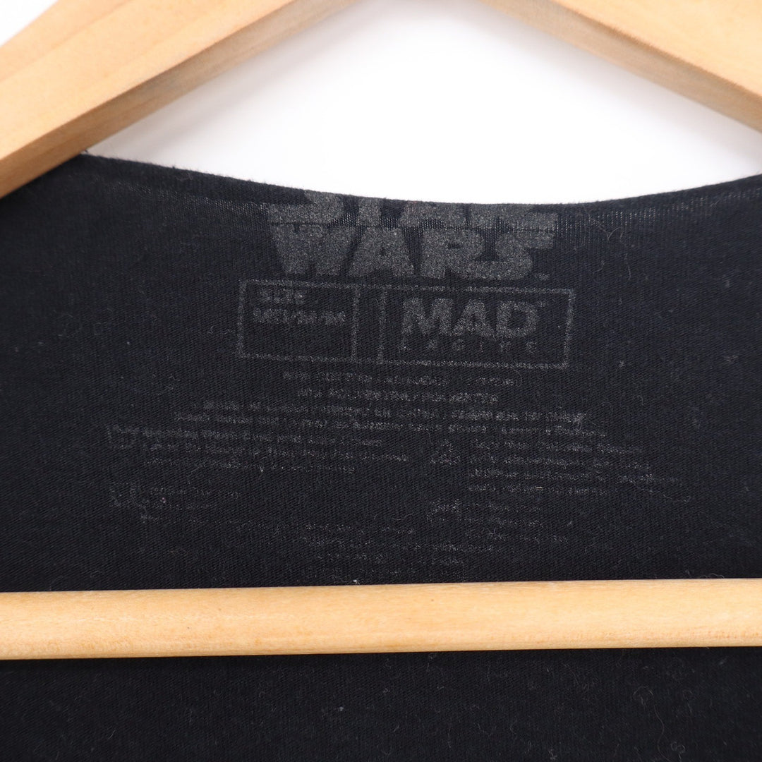 Star Wars Mad Engine Black Graphic T-Shirt Millennium Falcon X-Wing Mens Medium