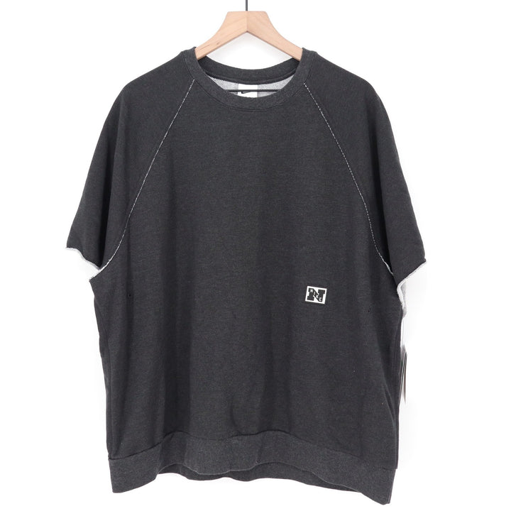 Nike Mens Dri-FIT Short Sleeve Sweatshirt Charcoal Grey XL