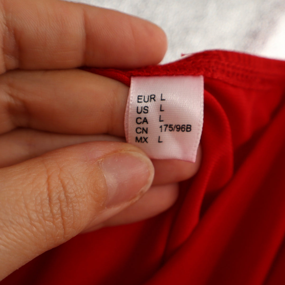 Cropped Top Womens Large Red Stretch Cowl Neck Sleeveless V-Neck Pullover