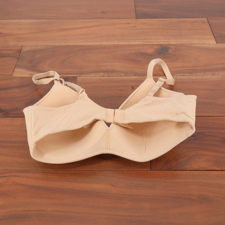 Wacoal How Perfect Wire Free T-Shirt Bra Womens 34C Sand Padded Adjustable Strap
