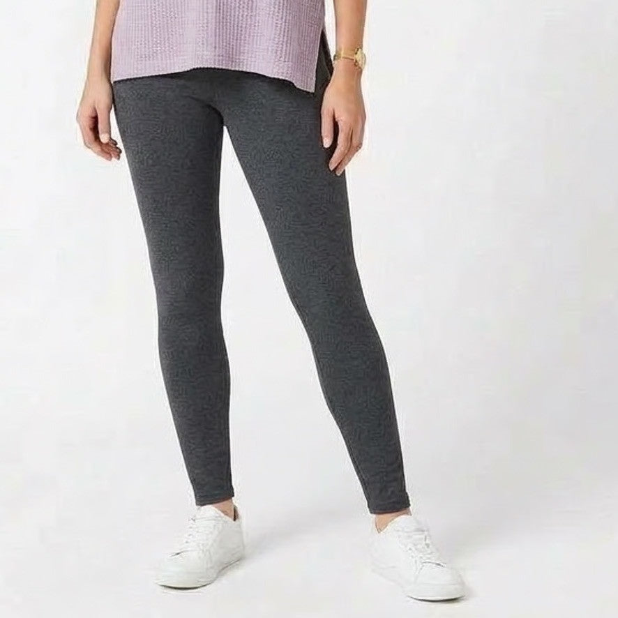 Calvin Klein Leggings Womens Medium Heather Gray Cotton Stretch Skinny Legs