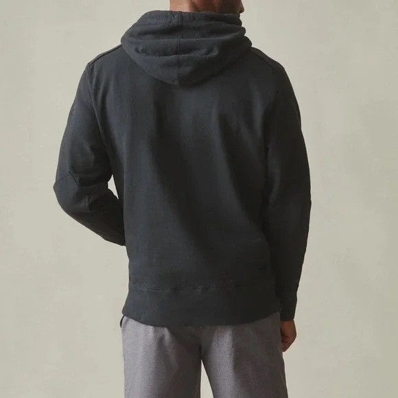 American Giant Black Cotton Hoodie Size S Made in USA Classic Pullover