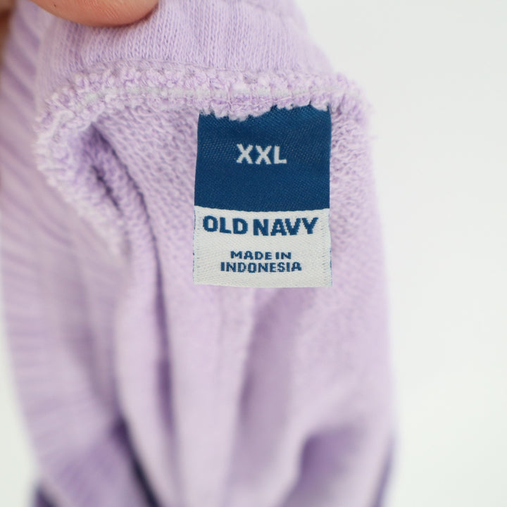 Old Navy Sweatshort Womens XL Lavender Cotton Slash Pockets Drawstring Waist