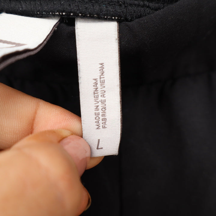 Z by Zella Womens Black Active Workout Shorts Front Zip Pockets Size L