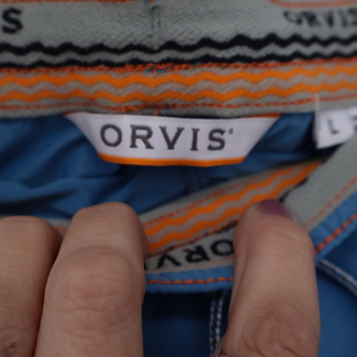 Orvis Blue Active Skort Recycled Nylon Stretch Hiking Skirt Womens Large L