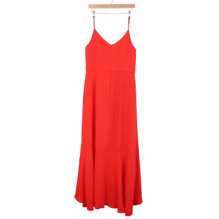 Laundry by Shelli Segal Dress Womens 14 High-Low Ruffle Red Spaghetti Fair