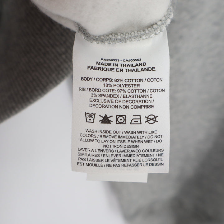 Nike Phoenix Crop Quarter Zip USA Hockey Fleece Sweatshirt Grey Large